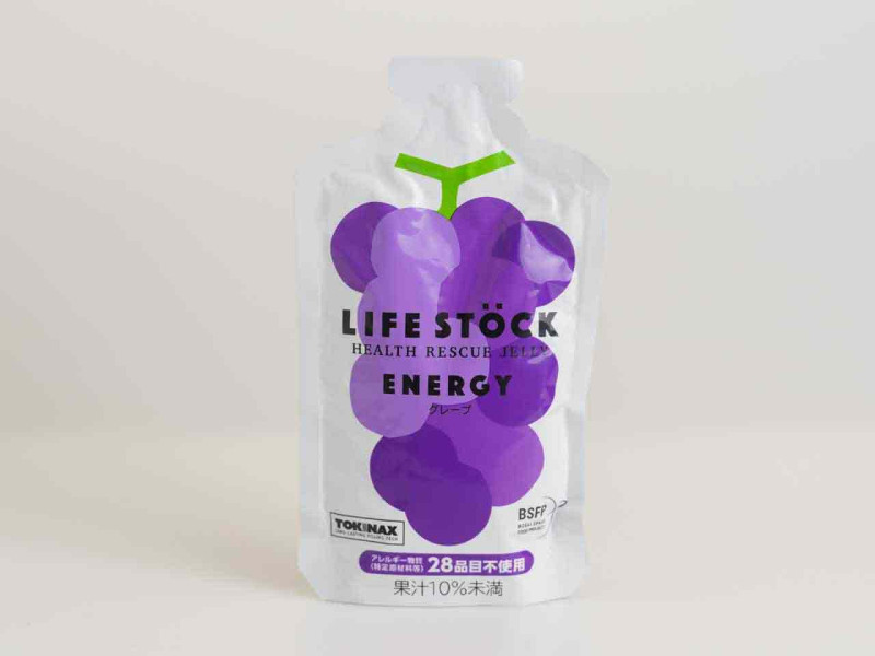 LIFE STOCK ENERGY　グレープ味　（100g/80個入）　保存期間5年